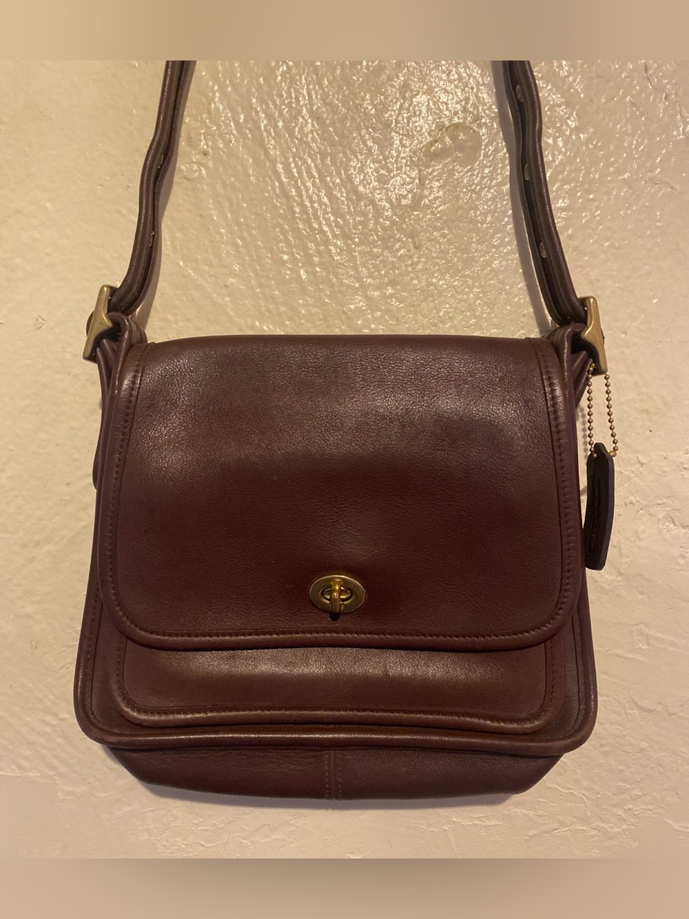Vintage Coach brown leather rambler bag 9061
